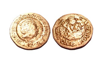 Rare Off-Center Double Struck Pound Coin - 90s UK Minting Error