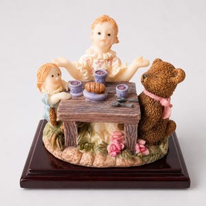 Juliana Miniature Scene Trinket Box: Vintage Porcelain Keepsake image 6