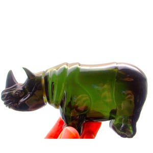 Vintage Avon Collect – Retro groen glas, Big Game-serie, nostalgisch parfum, eigenzinnig dierendecor, glazen geuritem, maximalistische vintage