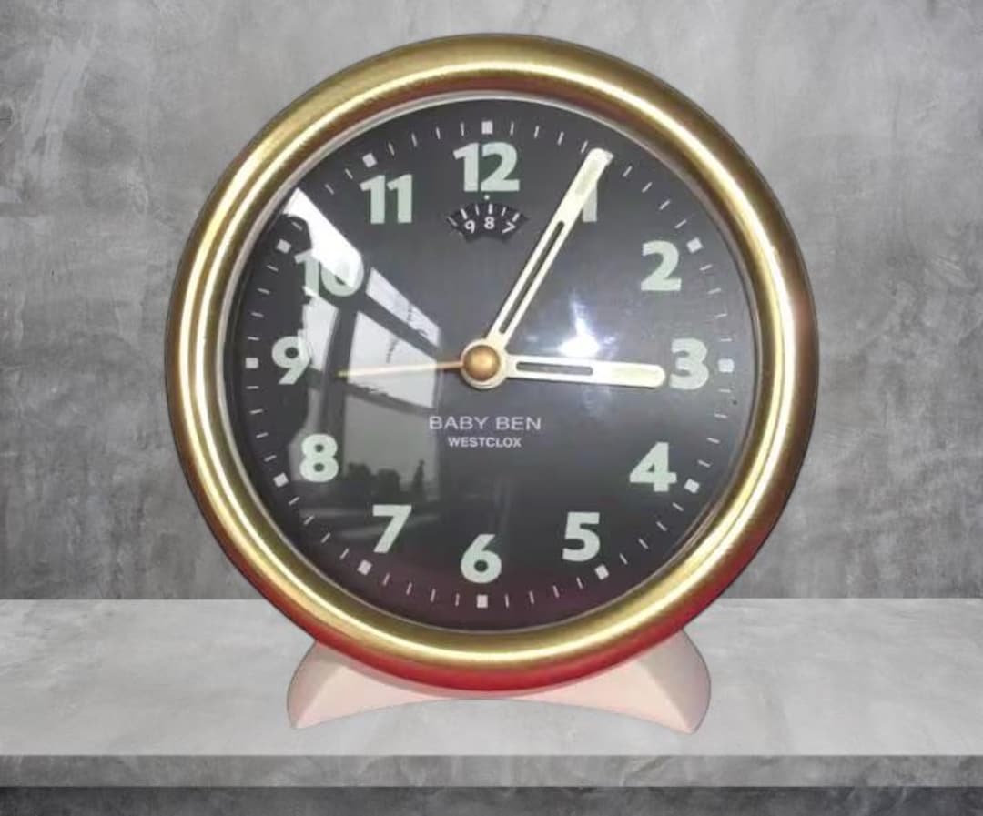 Vintage Baby Ben Westclox Alarm Clock: Atomic Era MCM Retro - Etsy