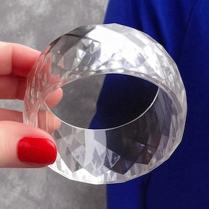 Vintage Lucite Armreif: 90s Acryl Armband