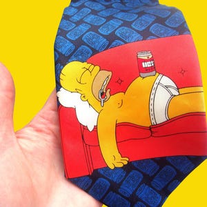 Vintage Simpsons Necktie: Retro Homer 90s Cartoon Tie