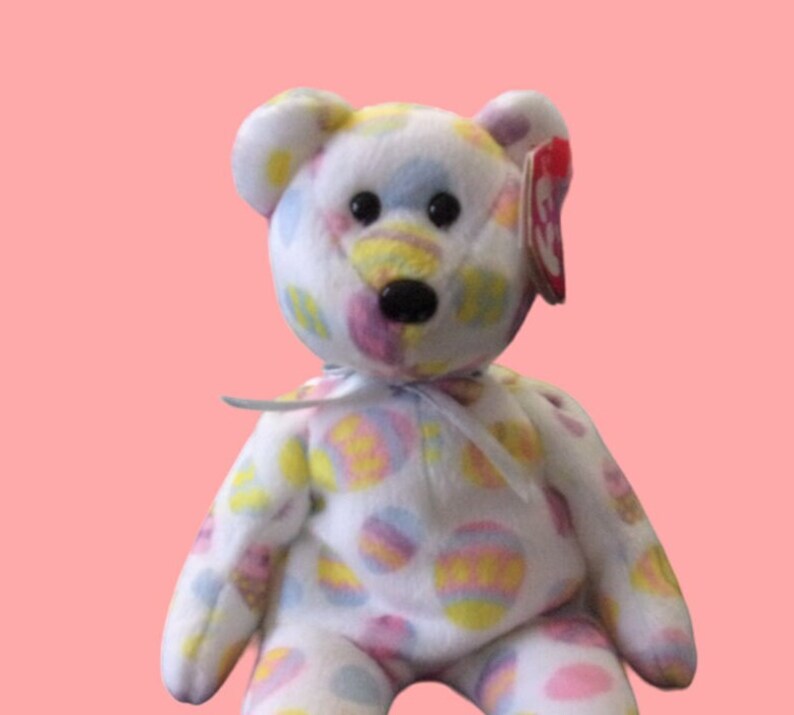 Stuffed TY Beanie Babies Retired Toy Y2K Theme Vintage Toys Easter Bear