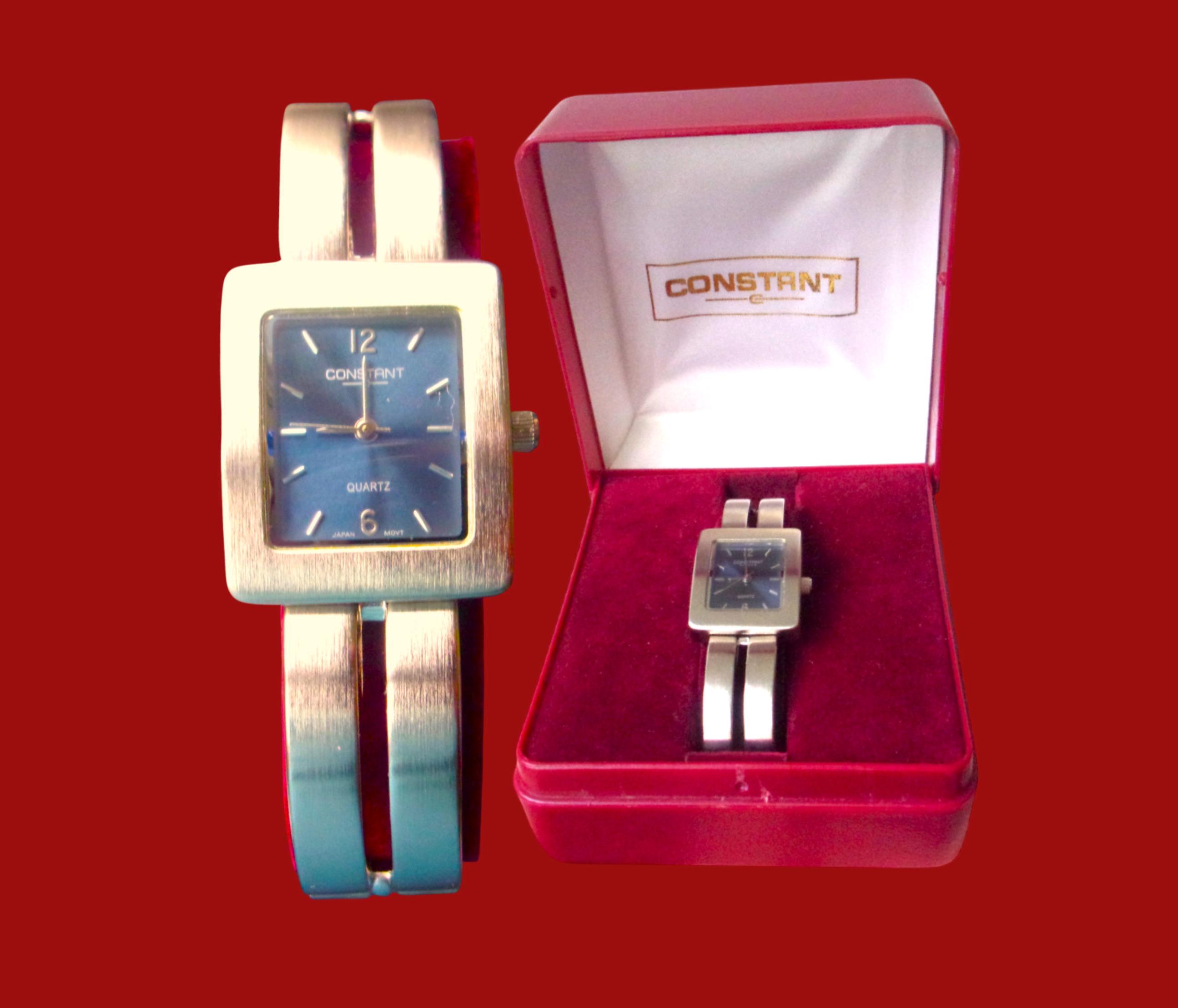 公式の店舗 for Watch Y2K Minimalist Women Steel Stainless - Square 時計