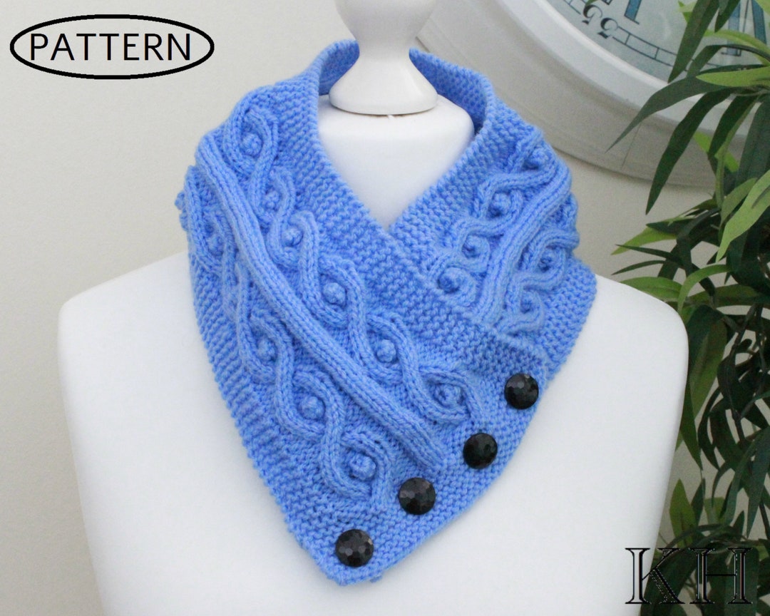 Knitting Pattern for Neck Warmer Neckwarmer Knitting Pattern Ladies