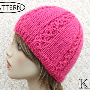 knitting pattern ladies hat - womens hat pattern - ladies hat pattern - knit hat pattern - PDF - KP424