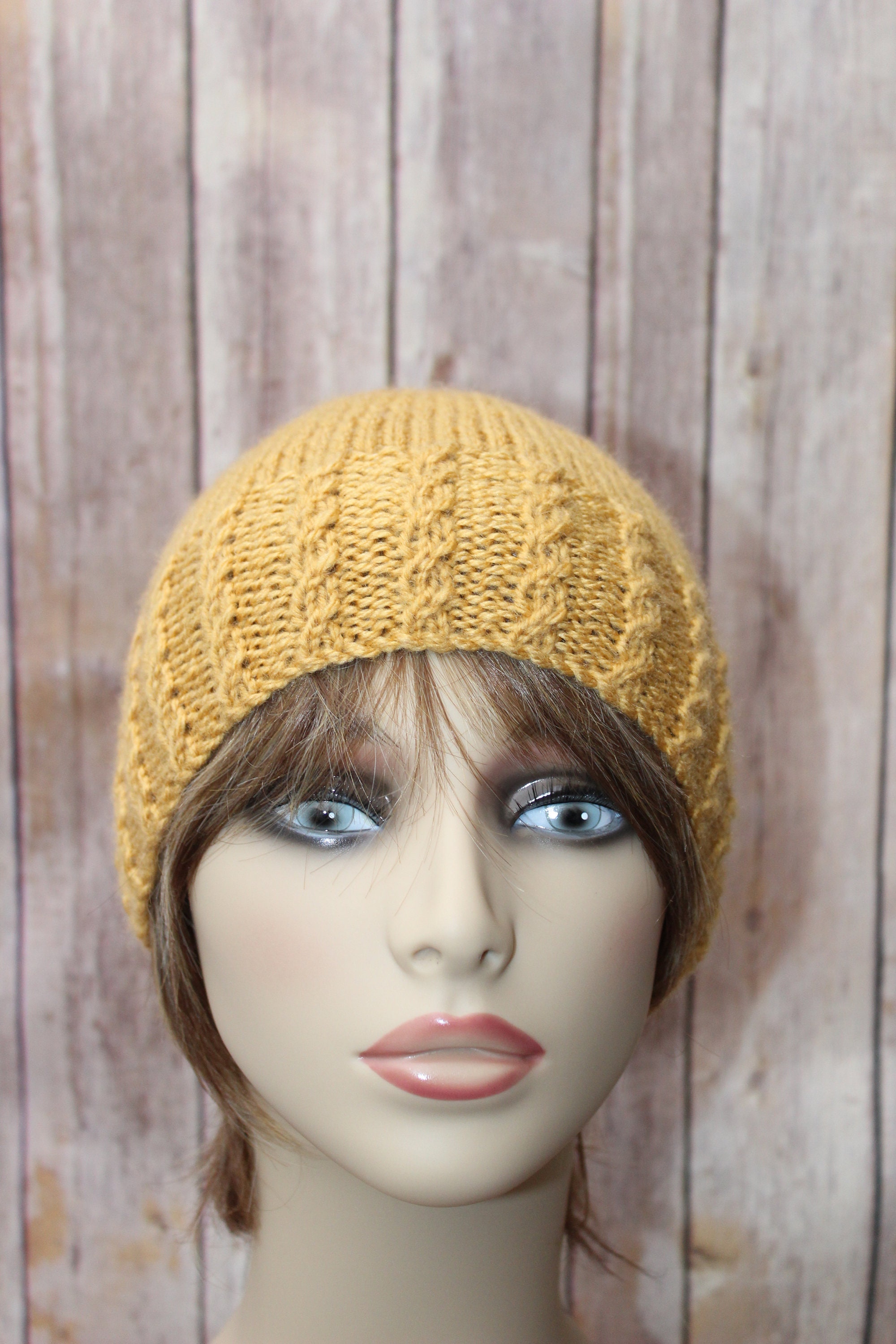 Knitting Pattern for Ladies Hat Cable Hat Pattern Aran Hat Pattern Knit