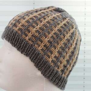 knitting pattern mens hat mans hat knitting pattern mans beanie pattern adult hat pattern PDF KP416 image 8