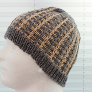 knitting pattern mens hat mans hat knitting pattern mans beanie pattern adult hat pattern PDF KP416 image 5