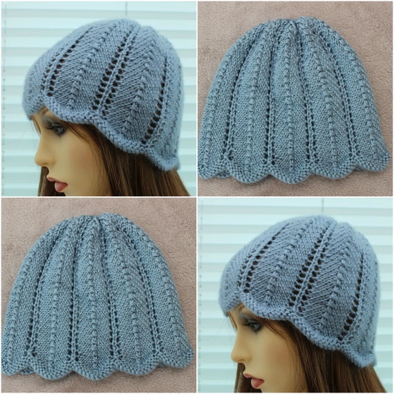 Ladies beanie knitting sale pattern