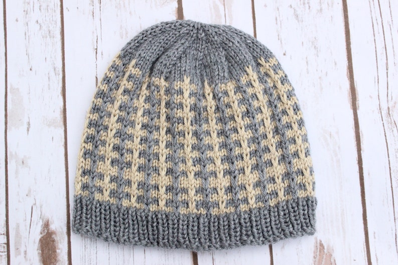 knitting pattern mens hat mans hat knitting pattern mans beanie pattern adult hat pattern PDF KP416 image 2