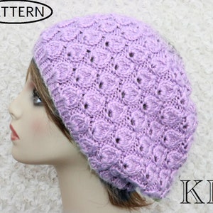 Strickanleitung für Damen Slouchy Mütze - Slouchy Strickanleitung - Damen Mütze Muster - Teen Mütze Muster - Mütze Muster - KP383