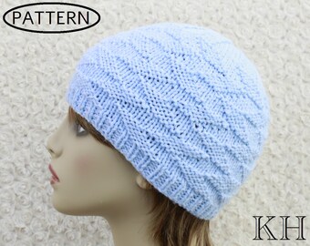 Strickanleitung für Damenmütze - Strickanleitung Aran - Strickanleitung - PDF -kp540