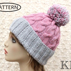 knitting pattern ladies hat - ladies hat pattern - knit hat pattern - pdf pattern - PDF - KP518