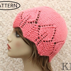 knitting pattern - ladies hat - knitted beanie - womens hat pattern - ladies knitted hat pattern - PDF -KP28