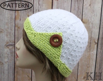 knitting pattern for womans hat - hat knitting patten - ladies hat knitting pattern - knit hat pattern - PDF - KP398