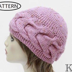 knitting pattern for ladies hat - ladies hat pattern - hat pattern for lady - knit hat pattern - PDF - KP542