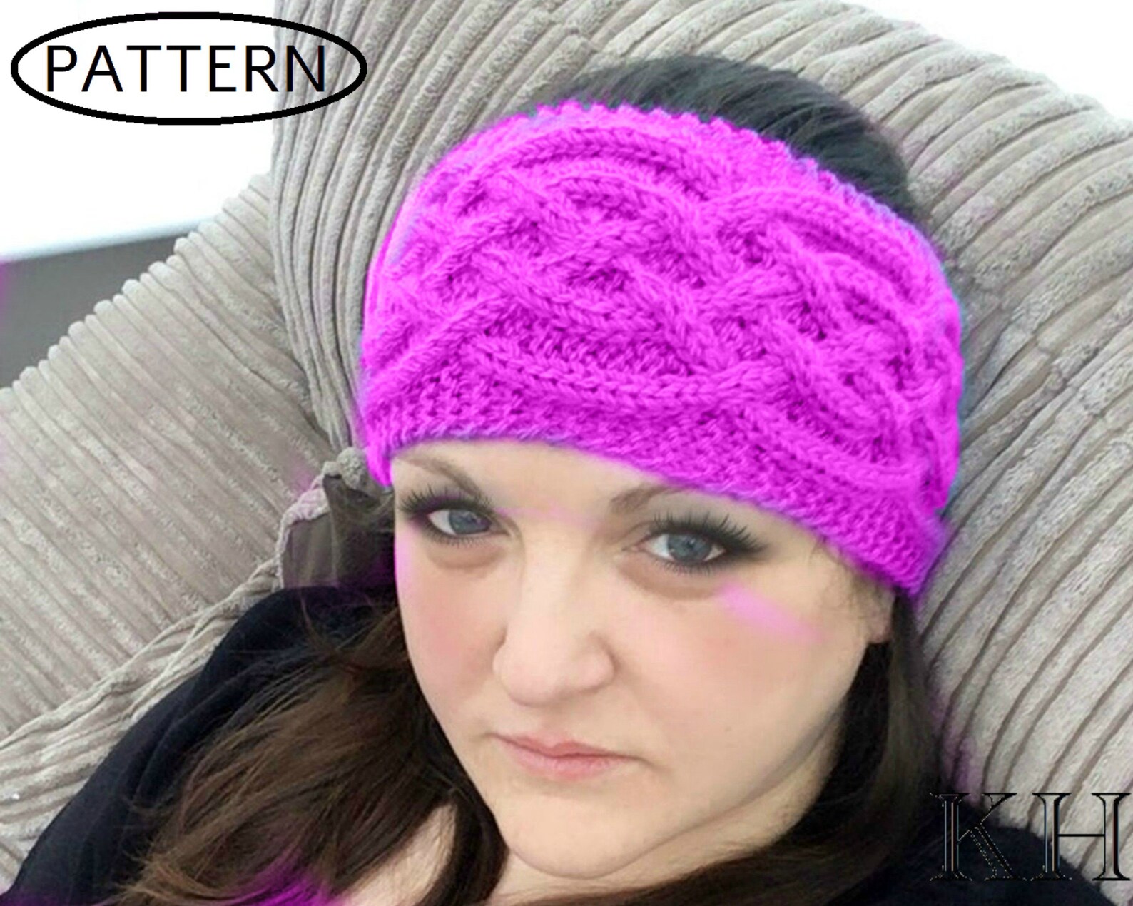 Knitting Pattern Knit Headband Pattern Knit Cable Headband Pattern Knit