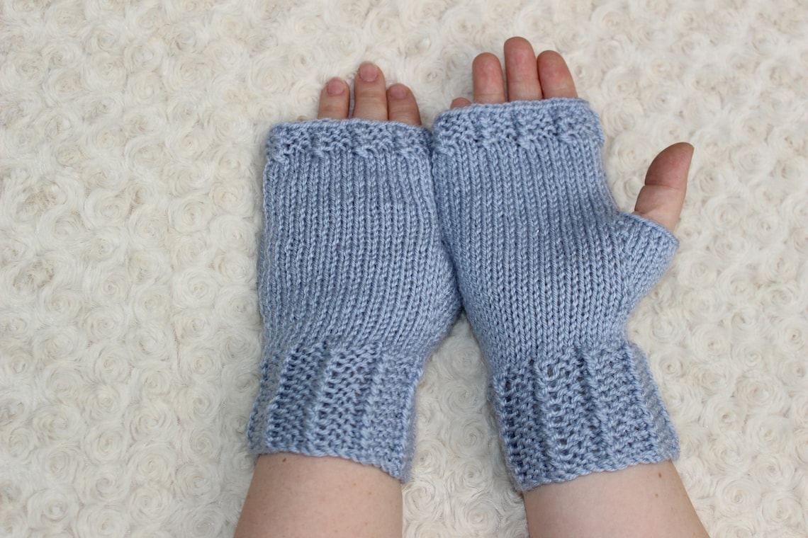 Knitting Pattern for Fingerless Gloves, Arm Warmer, Open Mitts Pattern