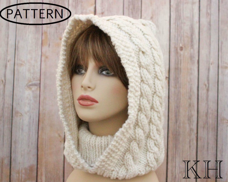 Knitting Pattern Womens Snood Neck Warmer Pattern Ladies Etsy UK