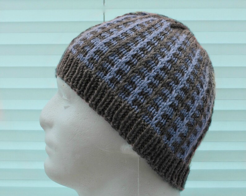 knitting pattern mens hat mans hat knitting pattern mans beanie pattern adult hat pattern PDF KP416 image 3