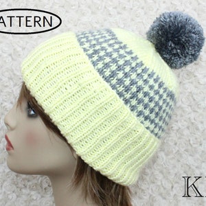 knitting pattern for ladies hat - ladies hat pattern - knit hat pattern - ladies knitted hat pattern - hat pattern  KP392