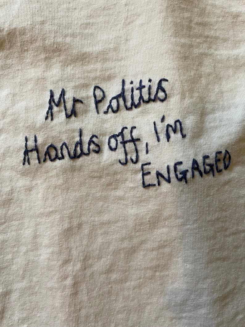 Personalised hand embroidered t-shirts image 5