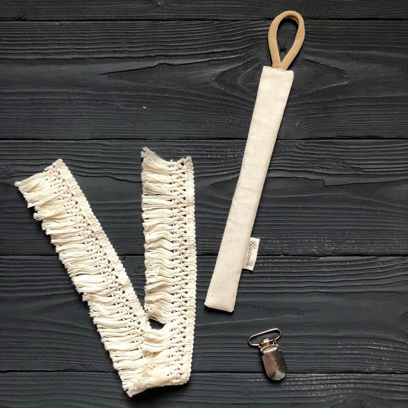 Linen Cotton Pacifier Clips Pattern & Tutorial Newborn Etsy
