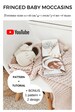 Fringed Baby Leather Moccasins Pattern & Tutorial DIY Newborn Moccasins How to make Leather Moccs Instant Download YOUTUBE video tutorial 