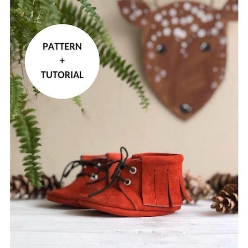Oxfords Baby Boots Sewing Pattern and Tutorial Newborn Leather Etsy