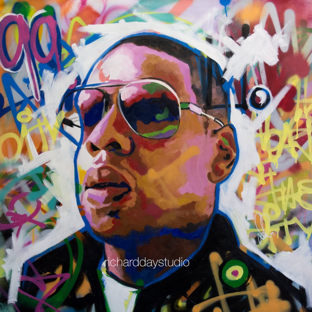 Jay Z, Original Painting, 40, Art, Music, Hip Hop, Rap