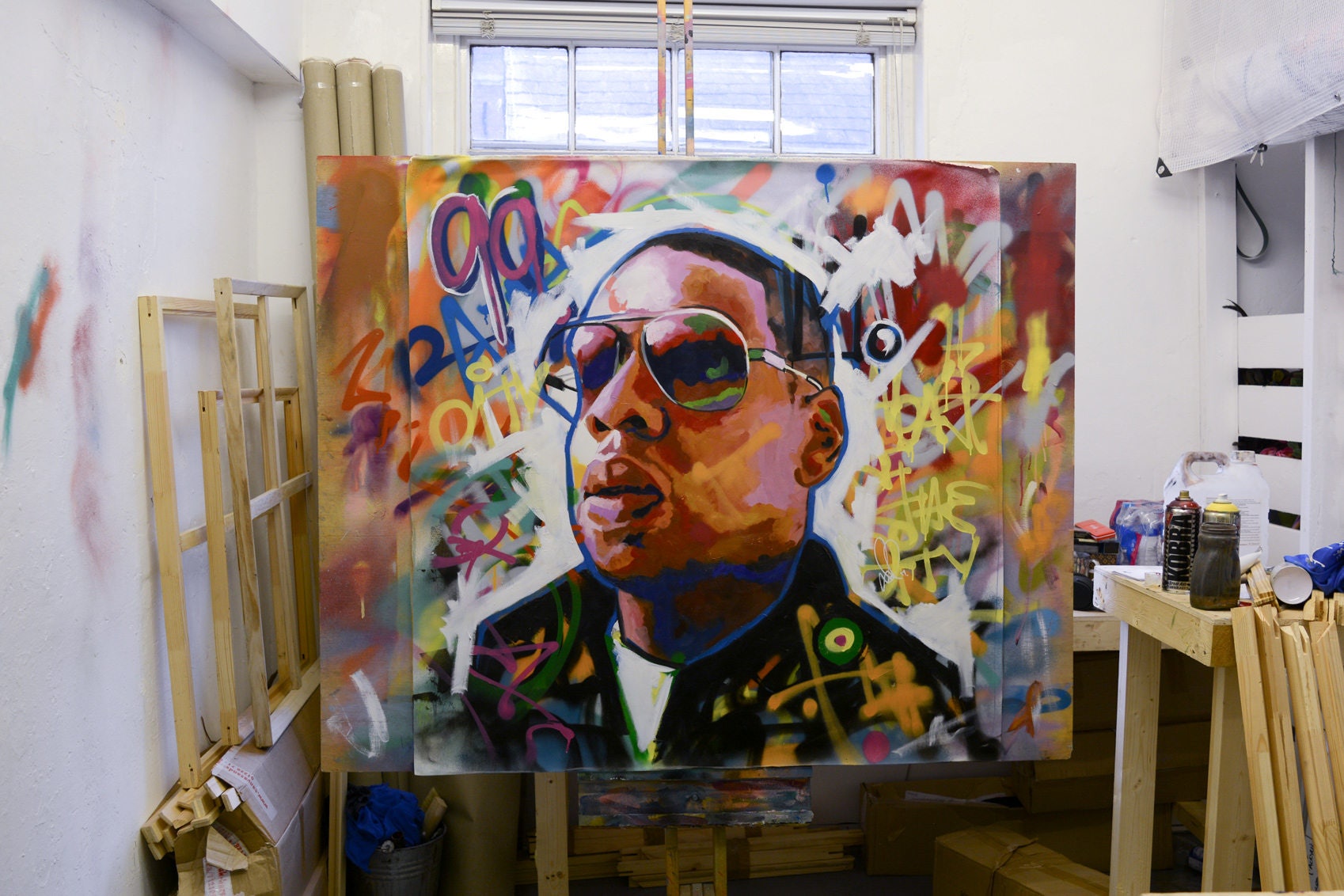 Jay Z, Original Painting, 40, Art, Music, Hip Hop, Rap