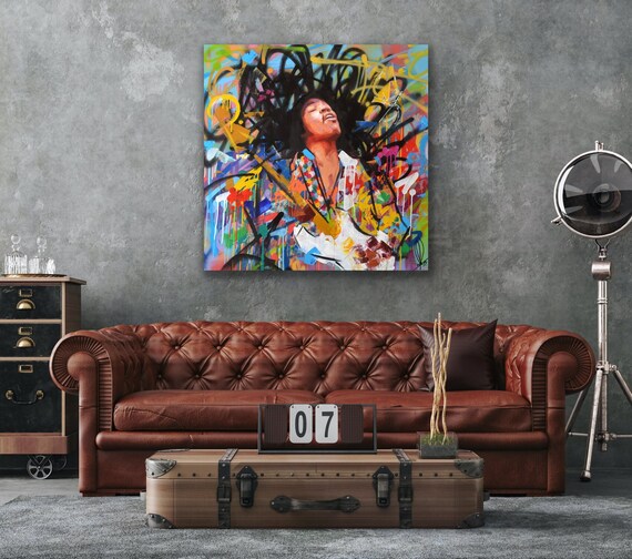 18+ Jimi Hendrix Painting