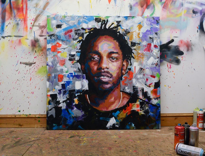 Kendrick Lamar Original Painting 40 52 Art Etsy