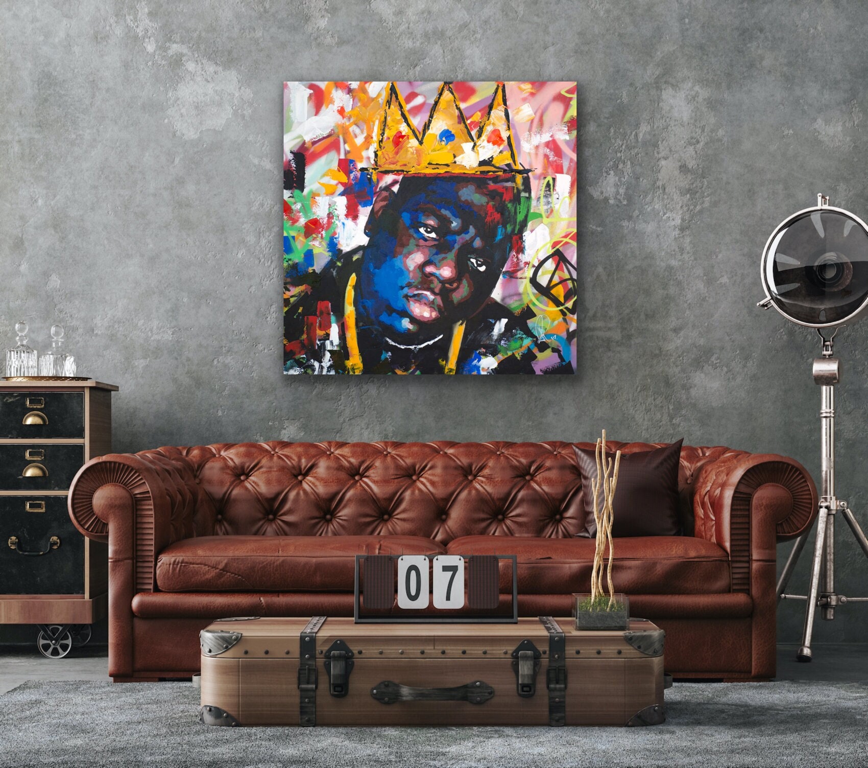 Biggie Smalls V Painting by Richard Day - Pixels Merch