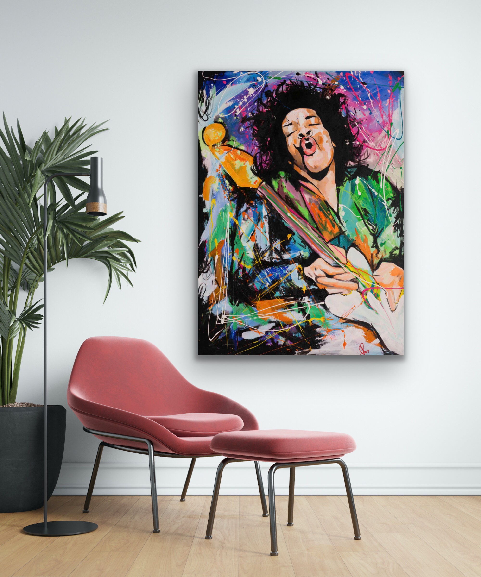 sale cheapest online Jimi Day Hendrix, Jimi Original VI Painting, by  Hendrix Richard 60, Worldwide Shipping, Art, Music, Canvas, Graffiti,  Richard Day 