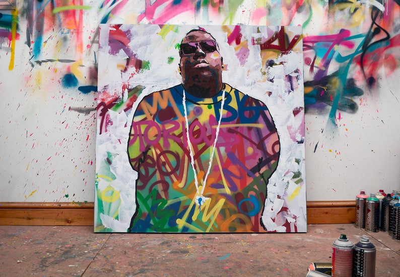 Biggie Smalls Notorious BIG Original Painting 40 Etsy