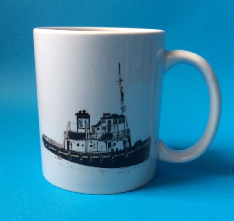 Boat Coffee Mug Gift for a Sailor Gift for Boat Lovers Etsy