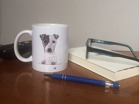 Jack Russell Puppy Mug and coaster set High Quality SH