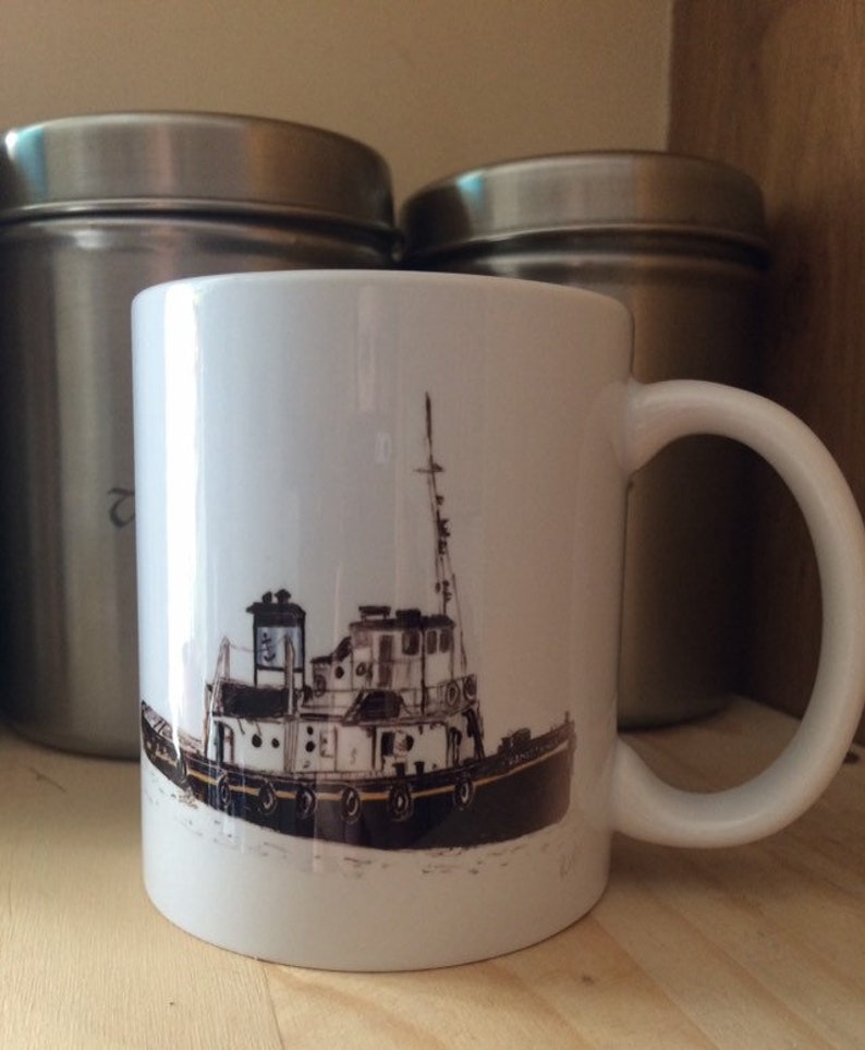 Boat Coffee Mug Gift for a Sailor Gift for Boat Lovers Etsy