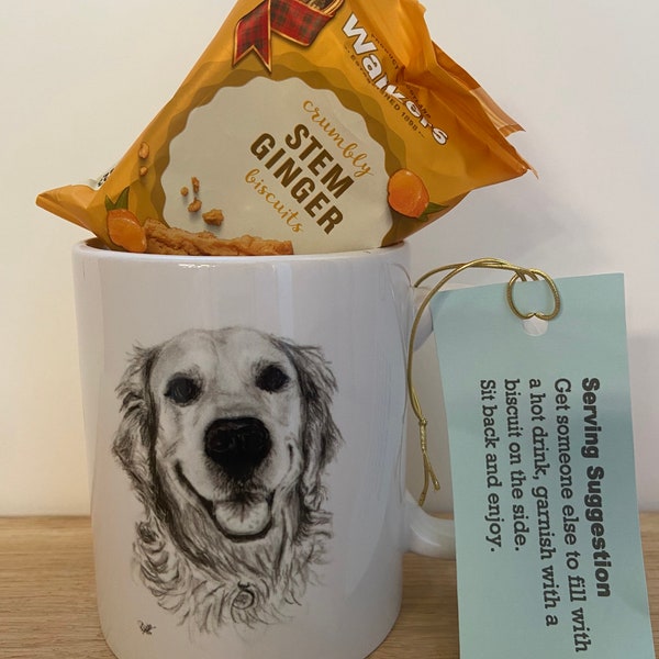 Golden Retriever Mug - Smiling Golden Retriever Coffee Mug