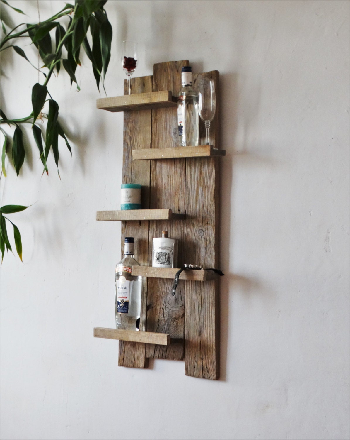 BESTSELLER Lovely Pallet Wine Shelf Old Pine Wine Rac-Diy | Etsy