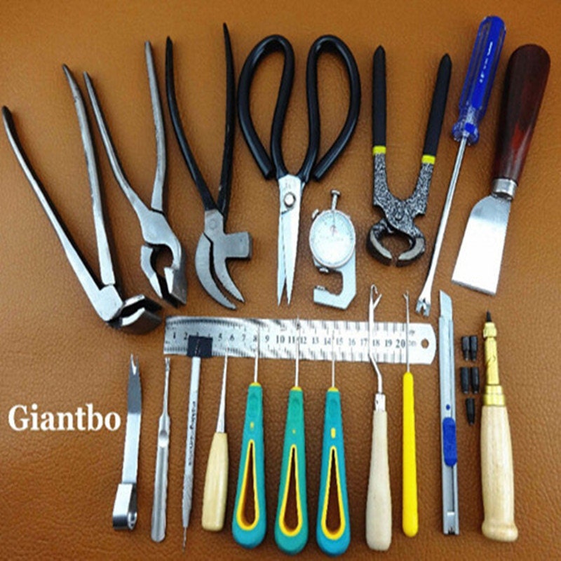 Leather work cobbler's tool set leather tool kit pliers Etsy