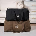 Custom Embroidered Canvas Duffel Bag: Waterproof Leather Weekend Travel