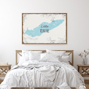 Vintage Lake Sign, Lake House Sign, Coastal Decor Gift, Large Canvas Print, Personalized Nautical Wall Art for Lakehouse or Cabin {lsw}