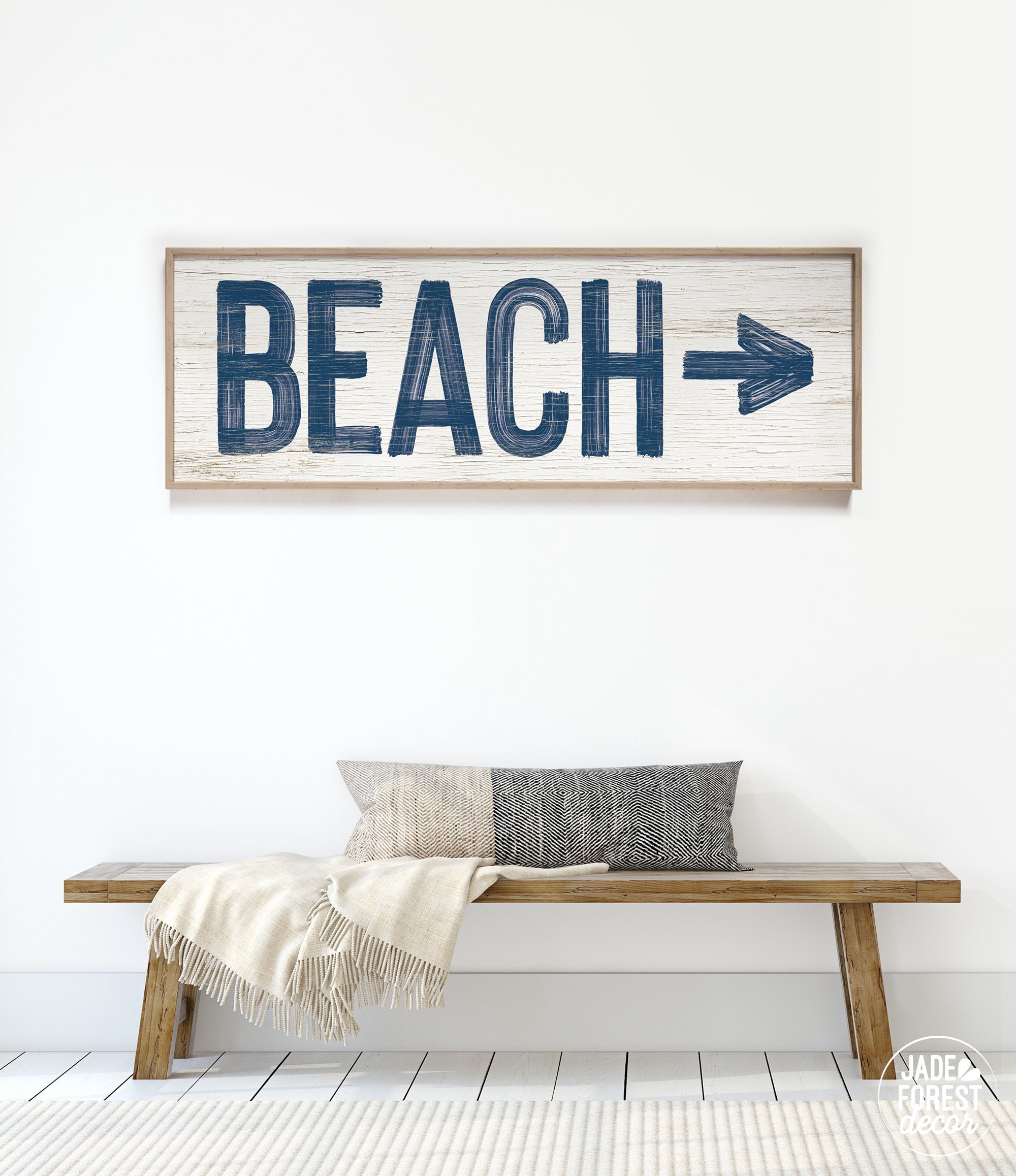 Nautical To The Beach Arrow Sign Nautical To The Beach Arrow Sign