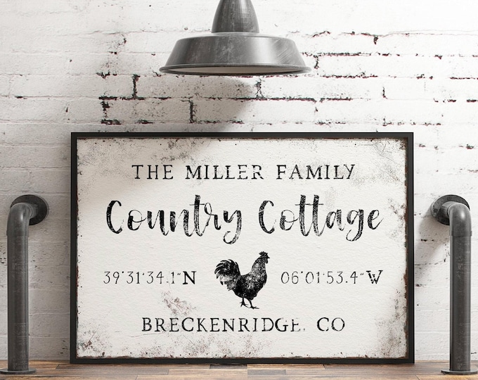 Rooster Art Print: Vintage Cottage Style - Farmhouse Wall Decor