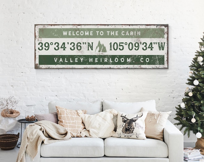 Custom Coordinates Sign: Rustic Nautical Design - Maple Wood Frame