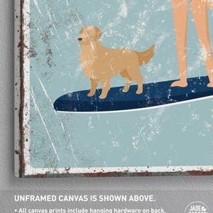 Personalized Lake Life Sign: Paddleboard and Chocolate Lab Art Bild 2
