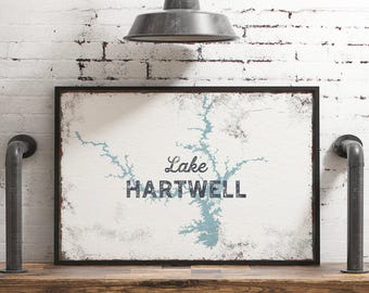 Large Framed Canvas, Modern Farmhouse, Coastal Gift For Mom, Vintage Lake Poster Art, Custom Oversized Lake House Sign, South Carolina {lsw}